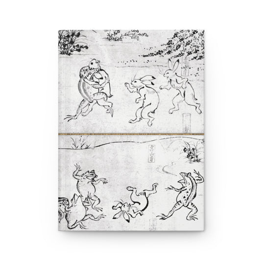 Choju-giga Frolicking Animals Japanese Art Hardcover Journal Matte - Ancient Manga Rabbit Frog Notebook | RHC 010 MU-NI Japan