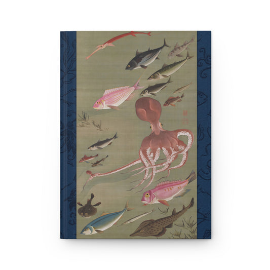 Ito Jakuchu Colorful Fish Ukiyo-e Hardcover Journal Matte - Vintage Japanese Fine Art Notebook Writing Diary | RHC 024 MU-NI Japan