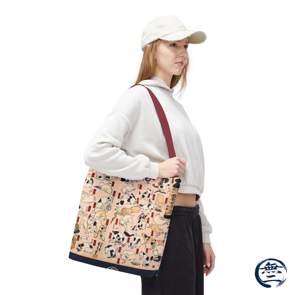 Utagawa Kuniyoshi 53 Cats Japanese Ukiyo-e All Over Print Tote Bag | RHC MU-NI Japan