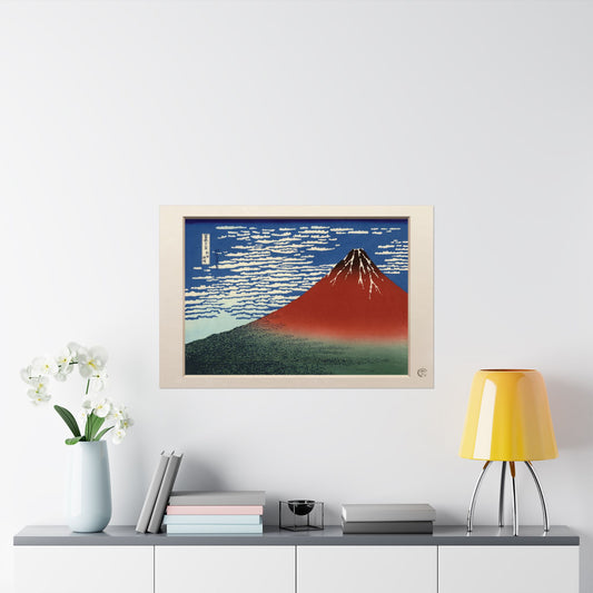 Hokusai | Red Fuji Fine Wind Clear Morning Art Print - Thirty-Six Views of Mount Fuji, Japanese Ukiyo-e Poster | RHC MU-NI Japan