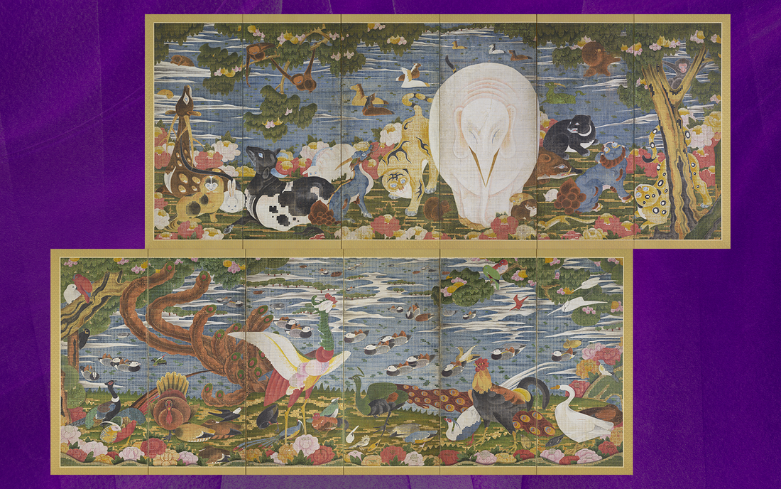 012 : Ito Jakuchu - Birds and Animals in the Flower Garden