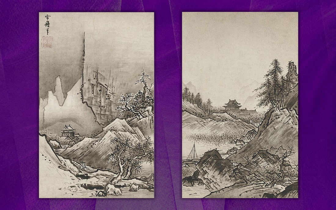 009 : Sesshu - Autumn & Winter Landscape (Shuto Sansui-zu)