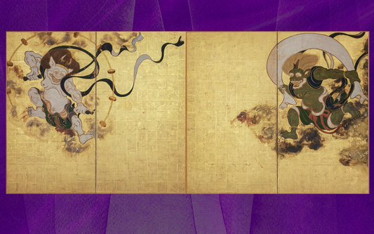 023 : Tawaraya Sotatsu - Wind God and Thunder God Screens