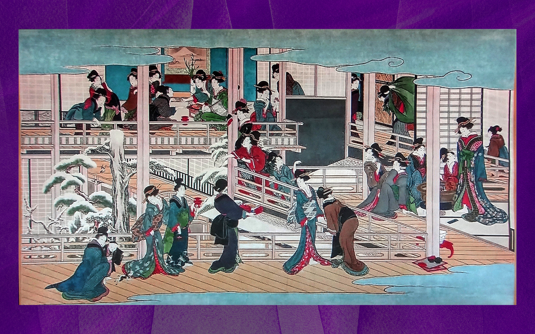 016 : Kitagawa Utamaro - Snow at Fukagawa