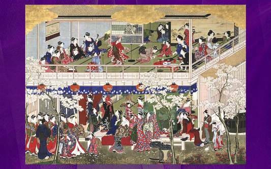 017 : Kitagawa Utamaro - Snow, Moon, and Flowers (Setsugekka)