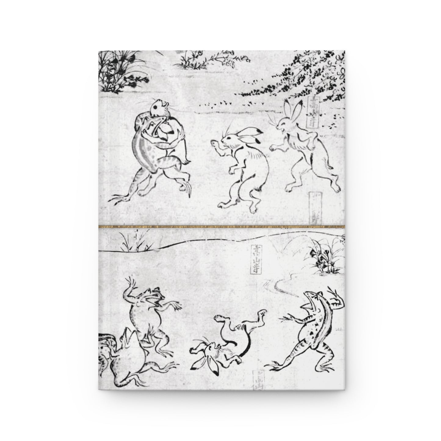 Choju-giga Frolicking Animals Japanese Art Hardcover Journal Matte - Ancient Manga Rabbit Frog Notebook | RHC 010 MU-NI Japan