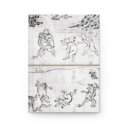 Choju-giga Frolicking Animals Japanese Art Hardcover Journal Matte - Ancient Manga Rabbit Frog Notebook | RHC 010 MU-NI Japan