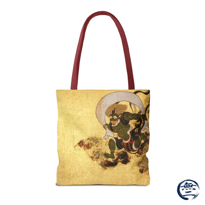 Sotatsu Fujin Raijin Japanese Art Tote Bag - Wind & Thunder Gods All Over Print | RHC MU-NI Japan