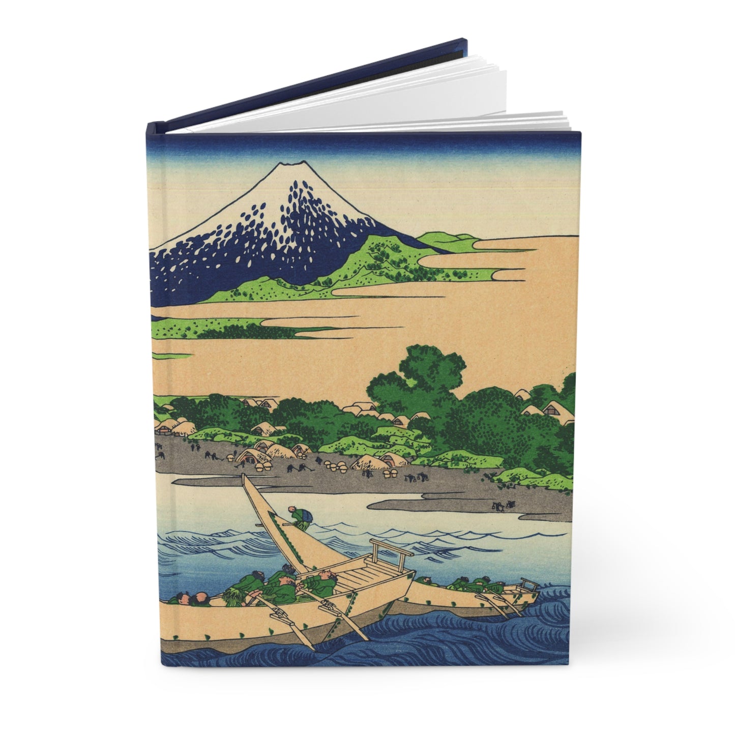 Hokusai Mount Fuji Tago Bay Ukiyo-e Hardcover Journal Matte - Vintage Japanese Art Notebook Writing Diary | RHC 015 MU-NI Japan
