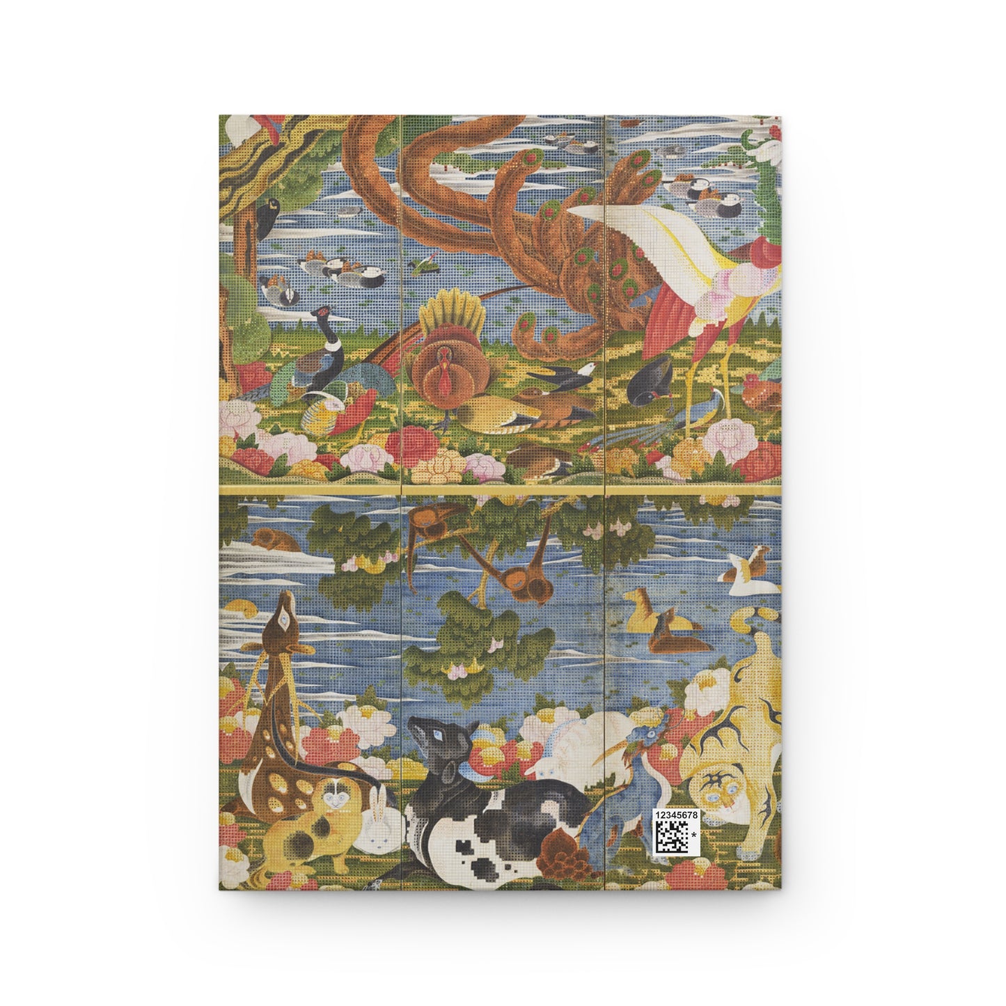 Ito Jakuchu Birds and Animals Hardcover Journal Matte - Japanese Art Mosaic Pattern Notebook Writing Diary | RHC 012 MU-NI Japan