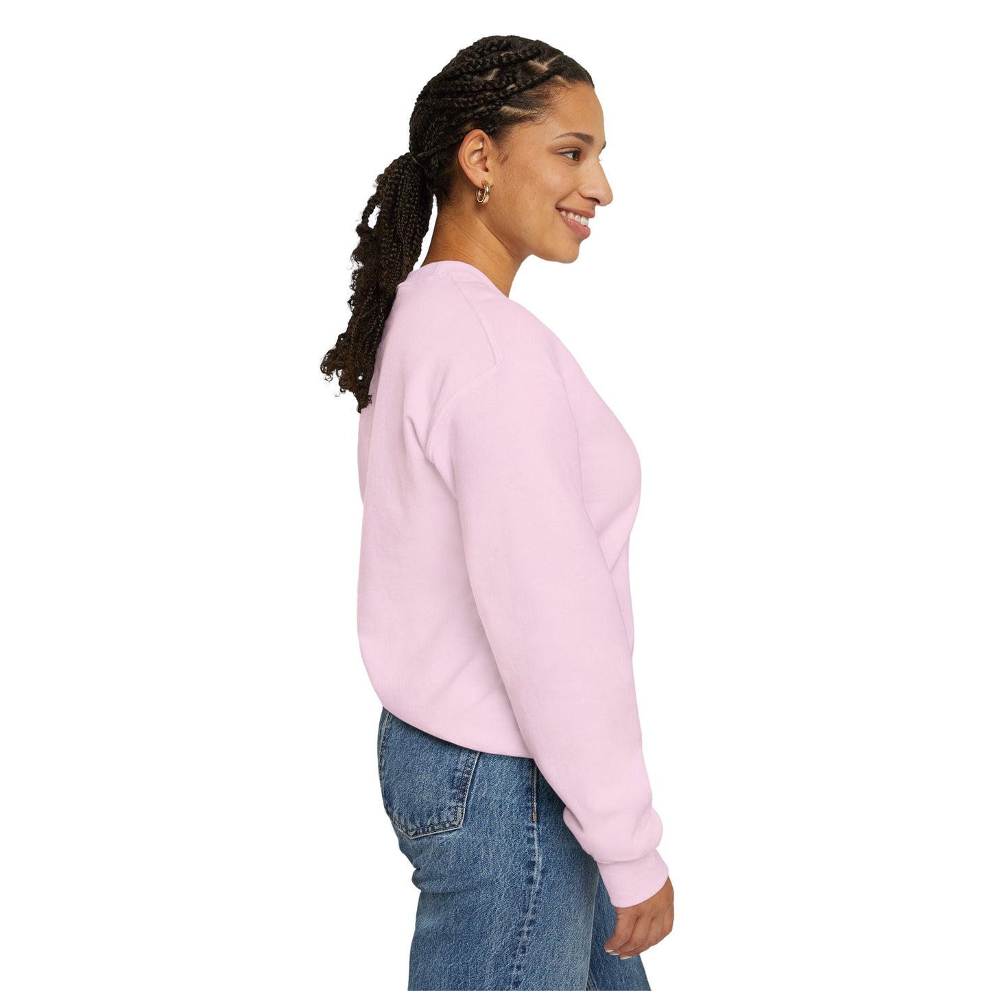 Minimalist Samurai Silhouette Unisex Crewneck Sweatshirt | "The One and Only" Shodo (Japanese Kanji Calligraphy),  SR2S | MU-NI Japan
