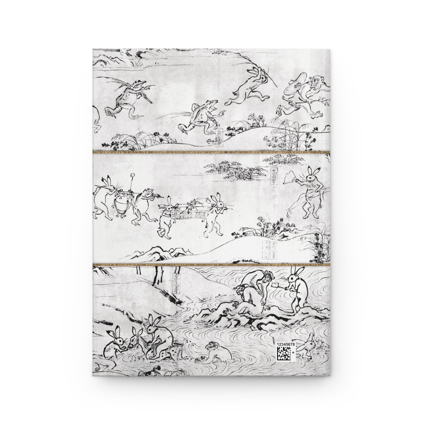 Choju-giga Frolicking Animals Japanese Art Hardcover Journal Matte - Ancient Manga Rabbit Frog Notebook | RHC 010 MU-NI Japan