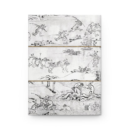 Choju-giga Frolicking Animals Japanese Art Hardcover Journal Matte - Ancient Manga Rabbit Frog Notebook | RHC 010 MU-NI Japan