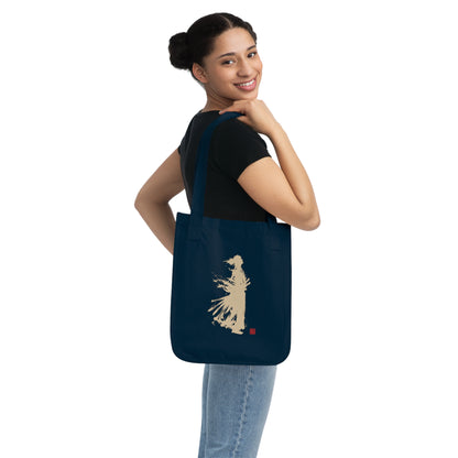 Zen Samurai Tote - Japanese Kanji "One and Only" Canvas Tote Bag Dark | SR2C  MU-NI Japan