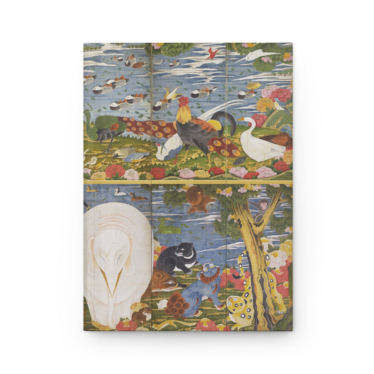 Ito Jakuchu Birds and Animals Hardcover Journal Matte - Japanese Art Mosaic Pattern Notebook Writing Diary | RHC 012 MU-NI Japan