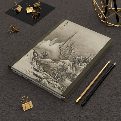 Sesshu Autumn & Winter Landscape Hardcover Journal Matte - Zen Japanese Ink Art National Treasure Notebook | RHC 009 MU-NI Japan