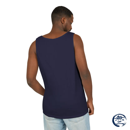 Japanese Kanji Love Tank Top, Naoe Kanetsugu Samurai Crest Minimalist Graphic Sleeveless Shirt | MU-NI Japan