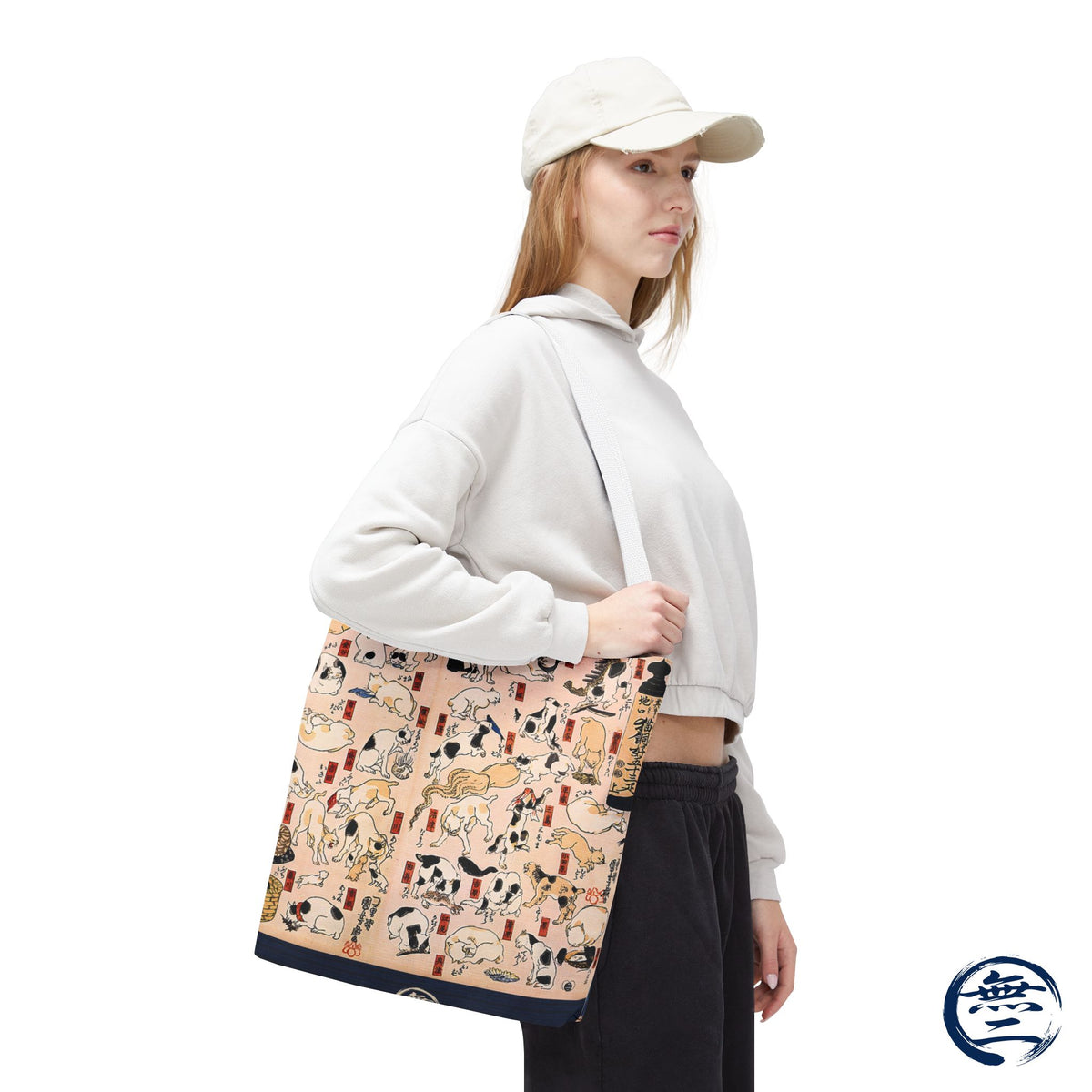 Utagawa Kuniyoshi 53 Cats Japanese Ukiyo-e All Over Print Tote Bag | RHC MU-NI Japan