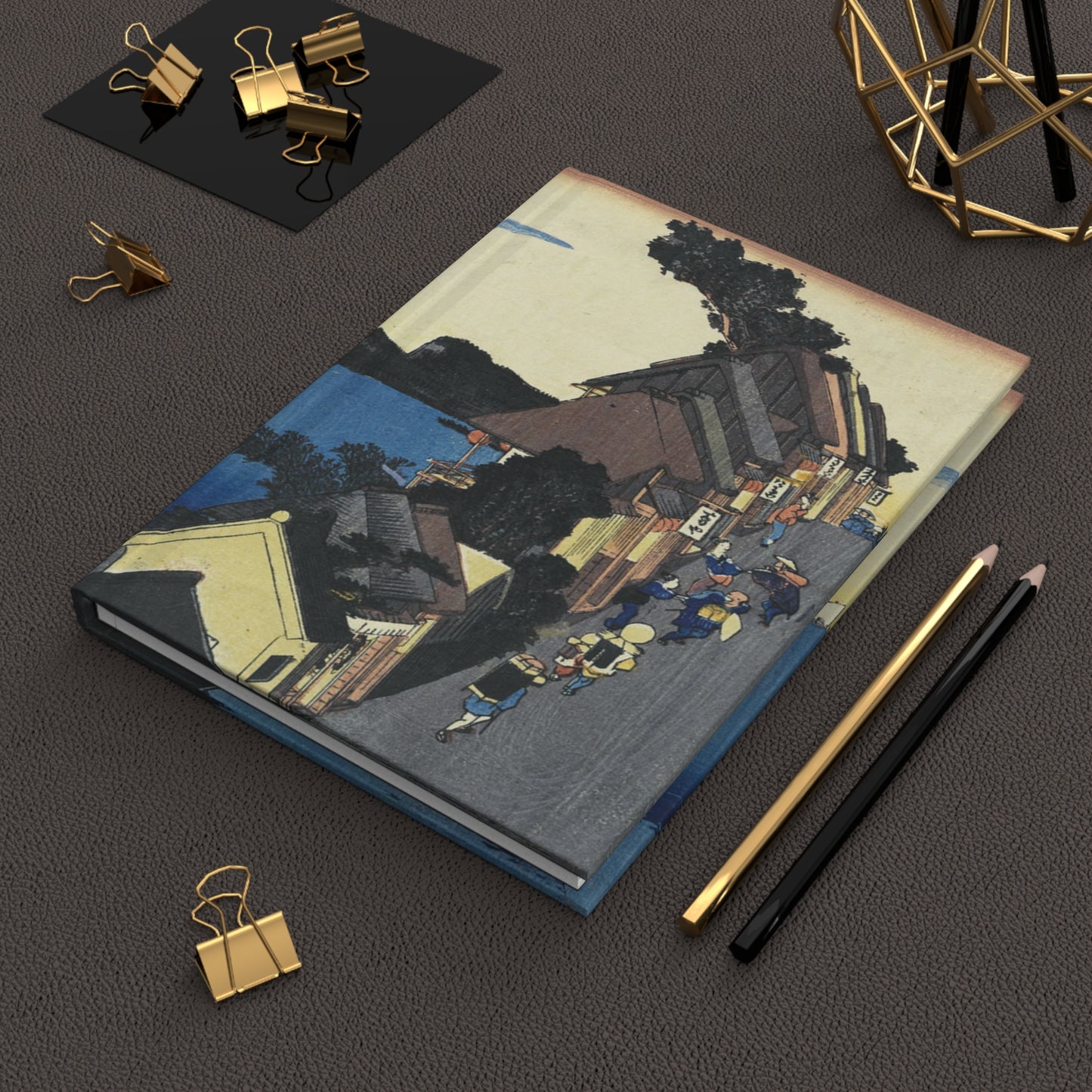 Hiroshige Kanagawa Dainokei Ukiyo-e Hardcover Journal Matte - Vintage Japanese Art Notebook Writing Diary | RHC 011 MU-NI Japan