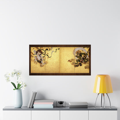 Tawaraya Sotatsu | Wind God and Thunder God Raijin Fujin Art Print- Japanese Vintage Art Poster | RHC MU-NI Japan