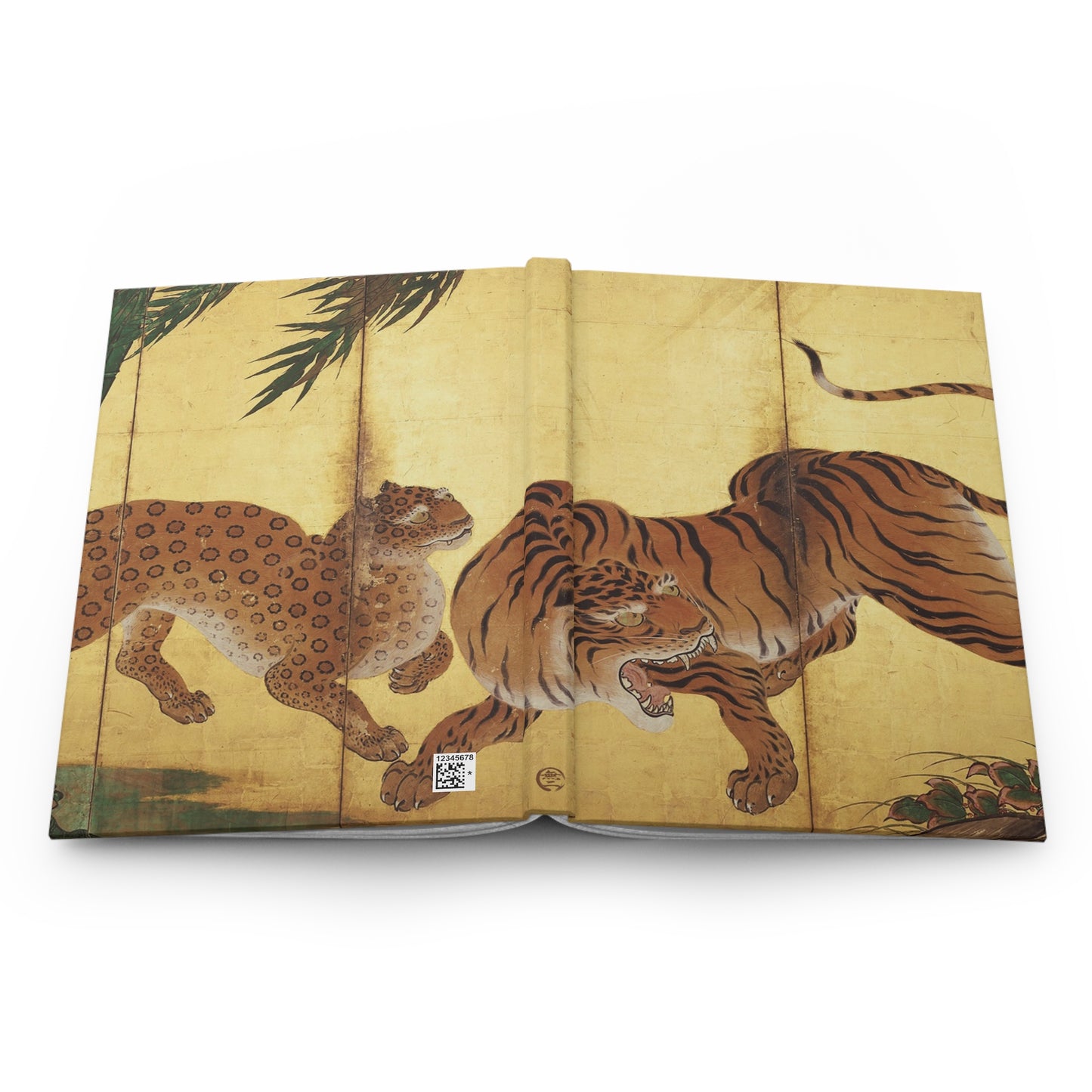 Kano Sanraku Tiger Japanese Art Hardcover Journal Matte - Vintage Mythological Zen Notebook Writing Diary | RHC 022 MU-NI Japan