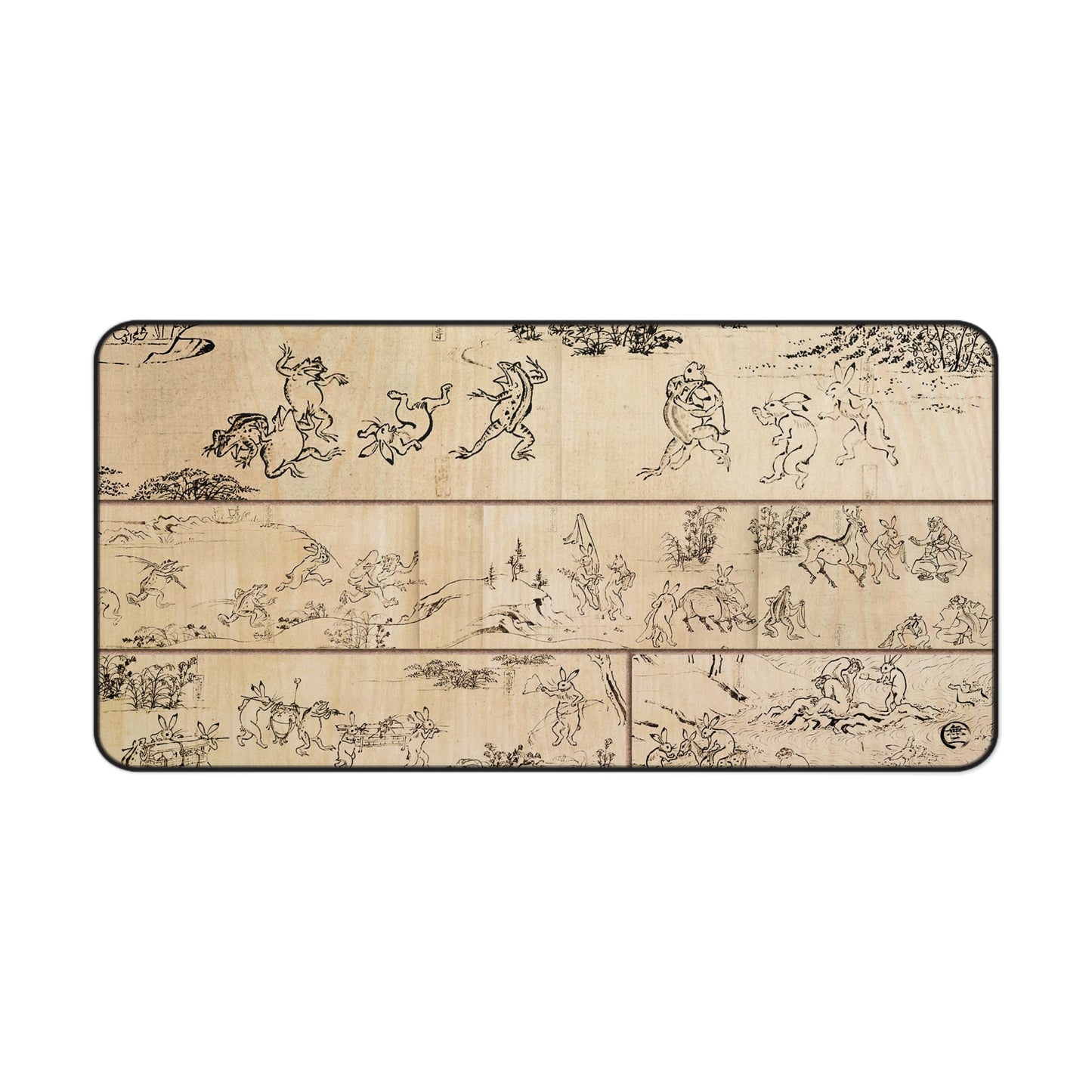 Choju-giga Desk Mat - Wood Grain Style Print Large Mousepad | RHC MU-NI Japan