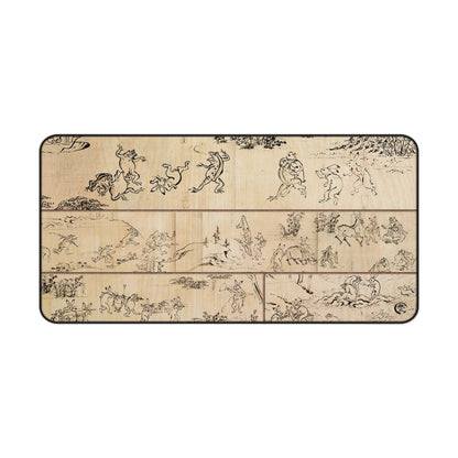 Choju-giga Desk Mat - Wood Grain Style Print Large Mousepad | RHC MU-NI Japan
