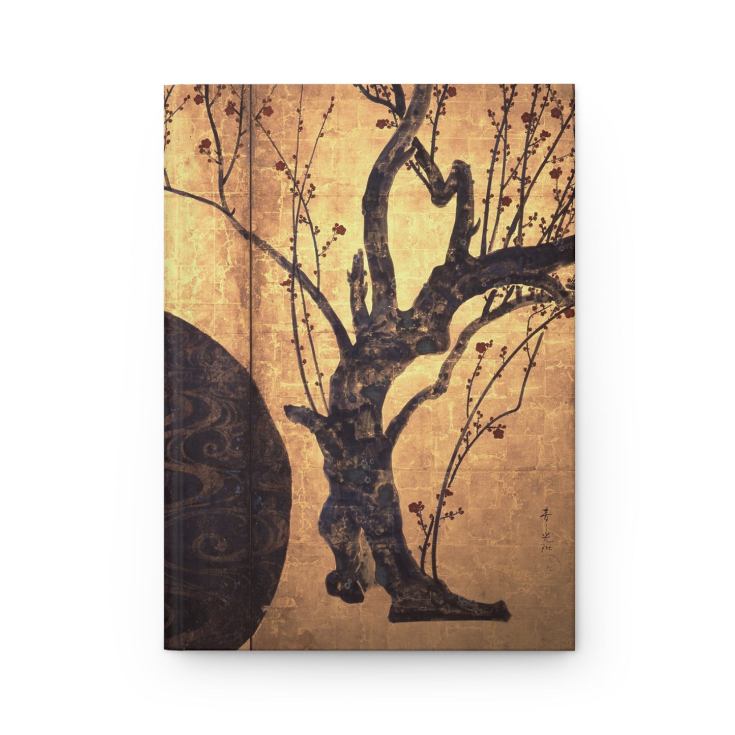 Ogata Korin Red White Plum Blossoms Rinpa Art Hardcover Journal Matte - Japanese Vintage Masterpiece Notebook | RHC 013 MU-NI Japan