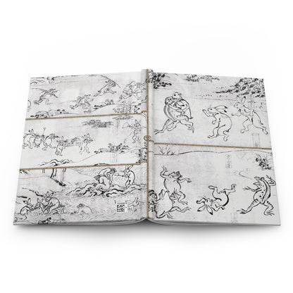 Choju-giga Frolicking Animals Japanese Art Hardcover Journal Matte - Ancient Manga Rabbit Frog Notebook | RHC 010 MU-NI Japan