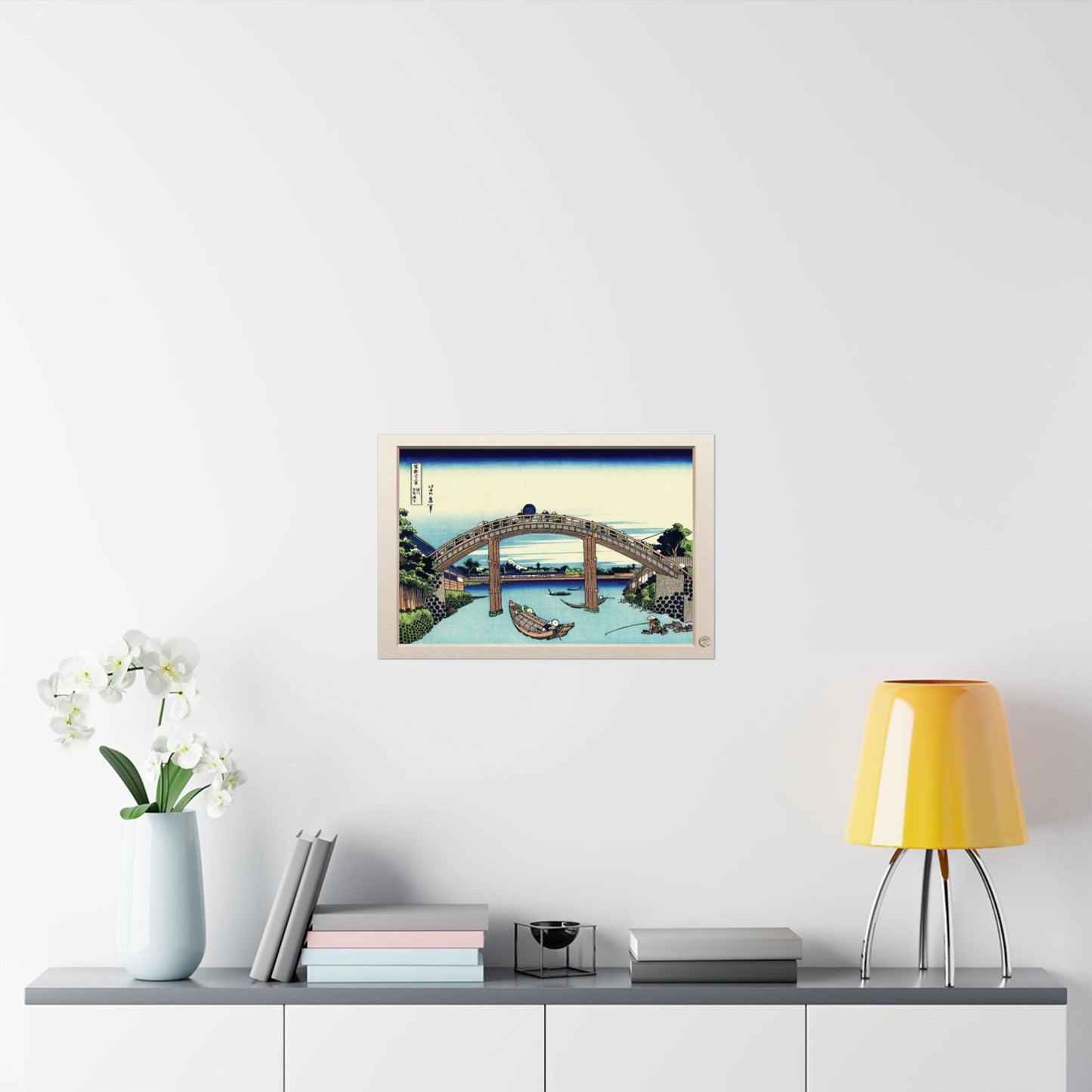 Hokusai | Under Mannen Bridge at Fukagawa Art Print - Thirty-Six Views of Mount Fuji, Japanese Ukiyo-e Poster | RHC MU-NI Japan