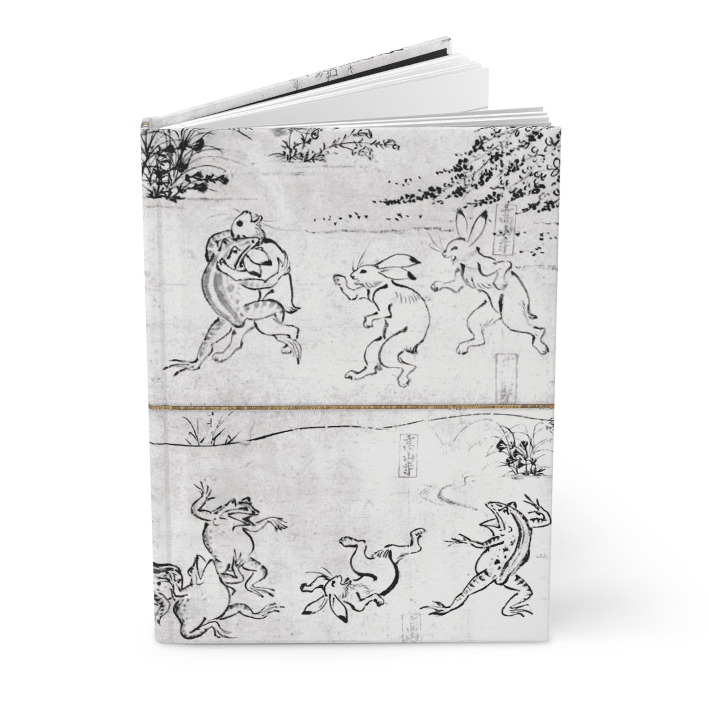 Choju-giga Frolicking Animals Japanese Art Hardcover Journal Matte - Ancient Manga Rabbit Frog Notebook | RHC 010 MU-NI Japan