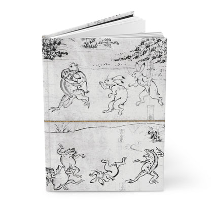 Choju-giga Frolicking Animals Japanese Art Hardcover Journal Matte - Ancient Manga Rabbit Frog Notebook | RHC 010 MU-NI Japan