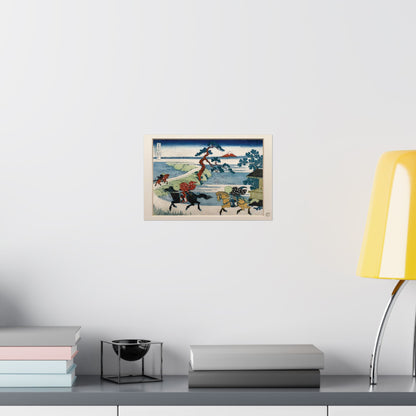 Hokusai | Sumida River Sekiya Art Print - Thirty-Six Views of Mount Fuji, Japanese Ukiyo-e Poster | RHC MU-NI Japan