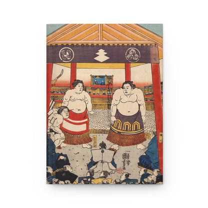 Vintage Sumo Wrestling Ukiyo-e Print Hardcover Journal - Utagawa Kuniyoshi | RHC MU-NI Japan