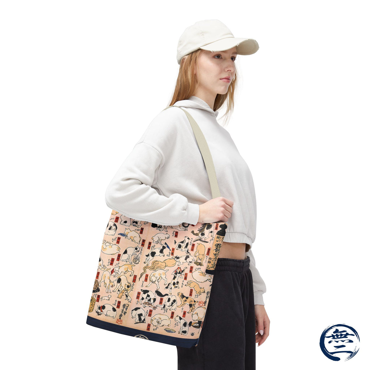 Utagawa Kuniyoshi 53 Cats Japanese Ukiyo-e All Over Print Tote Bag | RHC MU-NI Japan