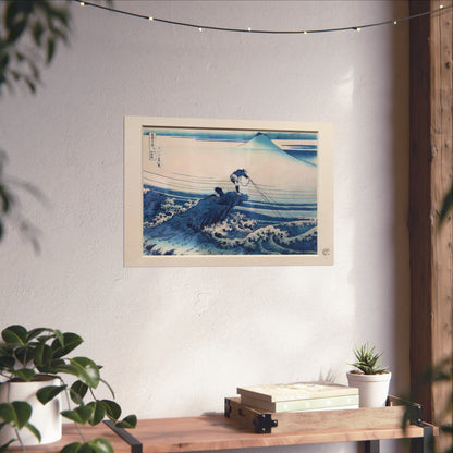 Hokusai | Kajikazawa in Kai Province Art Print - Thirty-Six Views of Mount Fuji, Japanese Ukiyo-e Poster | RHC MU-NI Japan