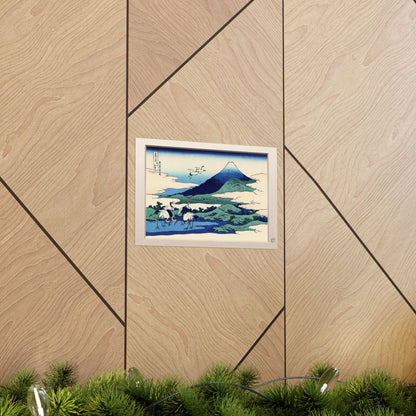 Hokusai | Cranes at Umezawa in Sagami Province Art Print - Thirty-Six Views of Mount Fuji, Japanese Ukiyo-e Poster | RHC MU-NI Japan