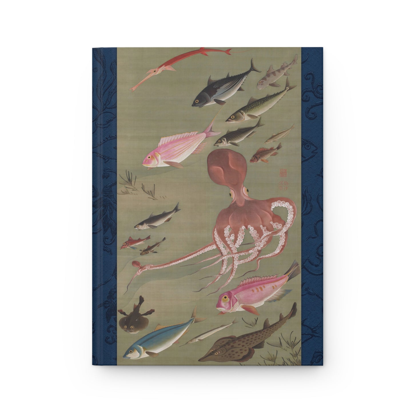 Ito Jakuchu Colorful Fish Ukiyo-e Hardcover Journal Matte - Vintage Japanese Fine Art Notebook Writing Diary | RHC 024 MU-NI Japan