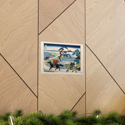 Hokusai | Sumida River Sekiya Art Print - Thirty-Six Views of Mount Fuji, Japanese Ukiyo-e Poster | RHC MU-NI Japan