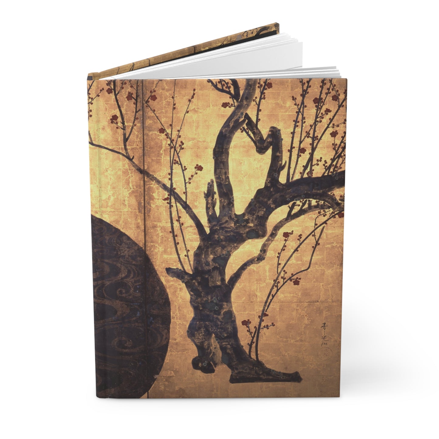 Ogata Korin Red White Plum Blossoms Rinpa Art Hardcover Journal Matte - Japanese Vintage Masterpiece Notebook | RHC 013 MU-NI Japan