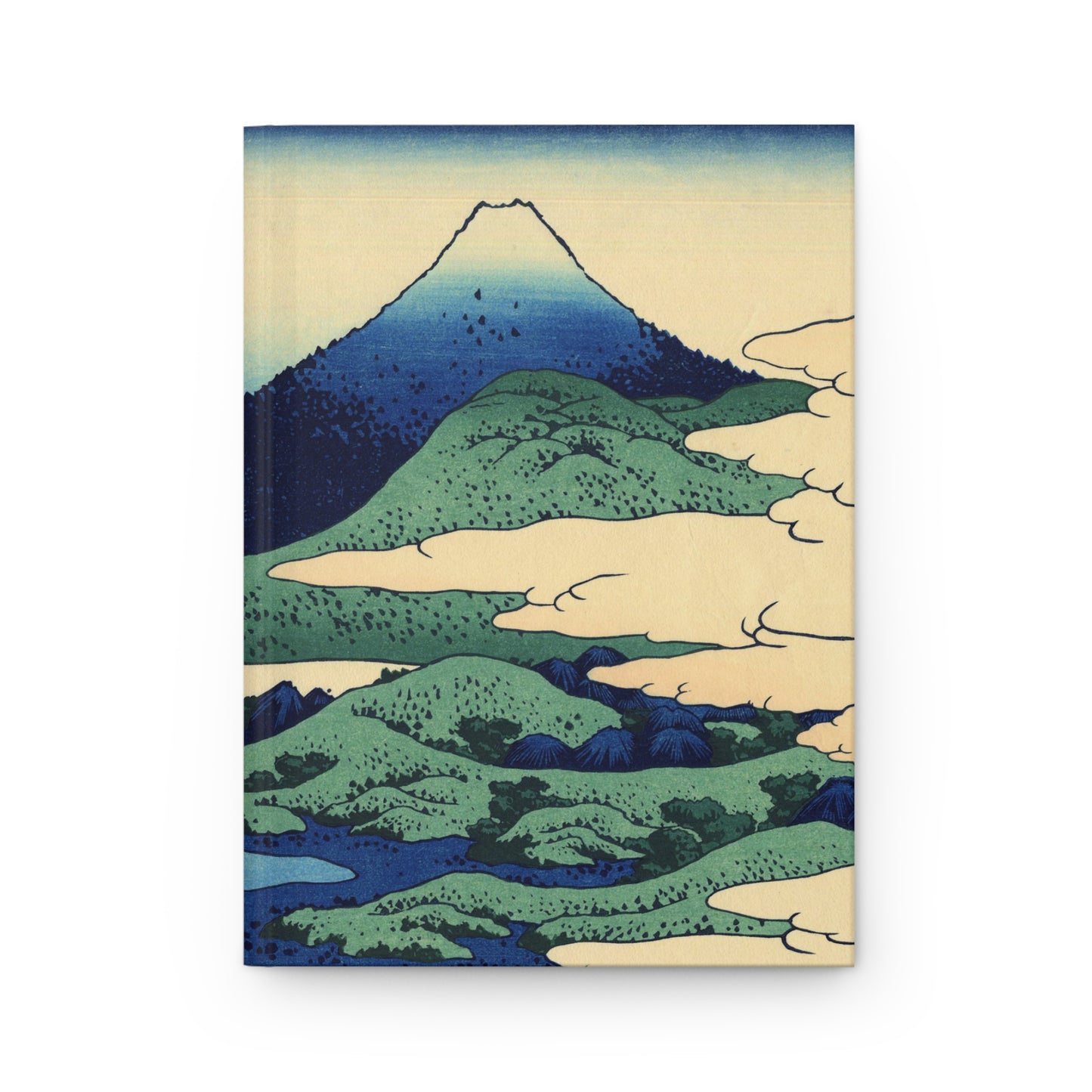 Hokusai Mount Fuji Cranes Ukiyo-e Hardcover Journal Matte - Vintage Japanese Art Notebook Writing Diary | RHC 002 MU-NI Japan