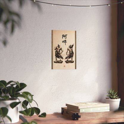 Nioh Guardians Matte Vertical Poster - Sumi-e Ink Wash Painting Style | NI3K MU-NI Japan