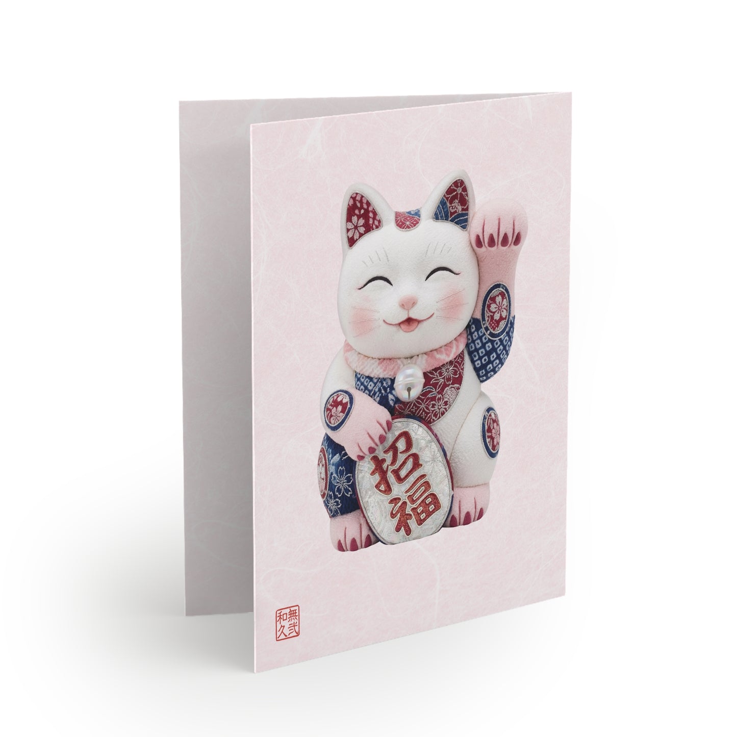 Shin-Maneki neko Modern Kimekomi Decor Style Premium Greeting Cards (8,16.24pcs) - Beckon Health and Happiness, Postcards MS2P | MU-NI Japan