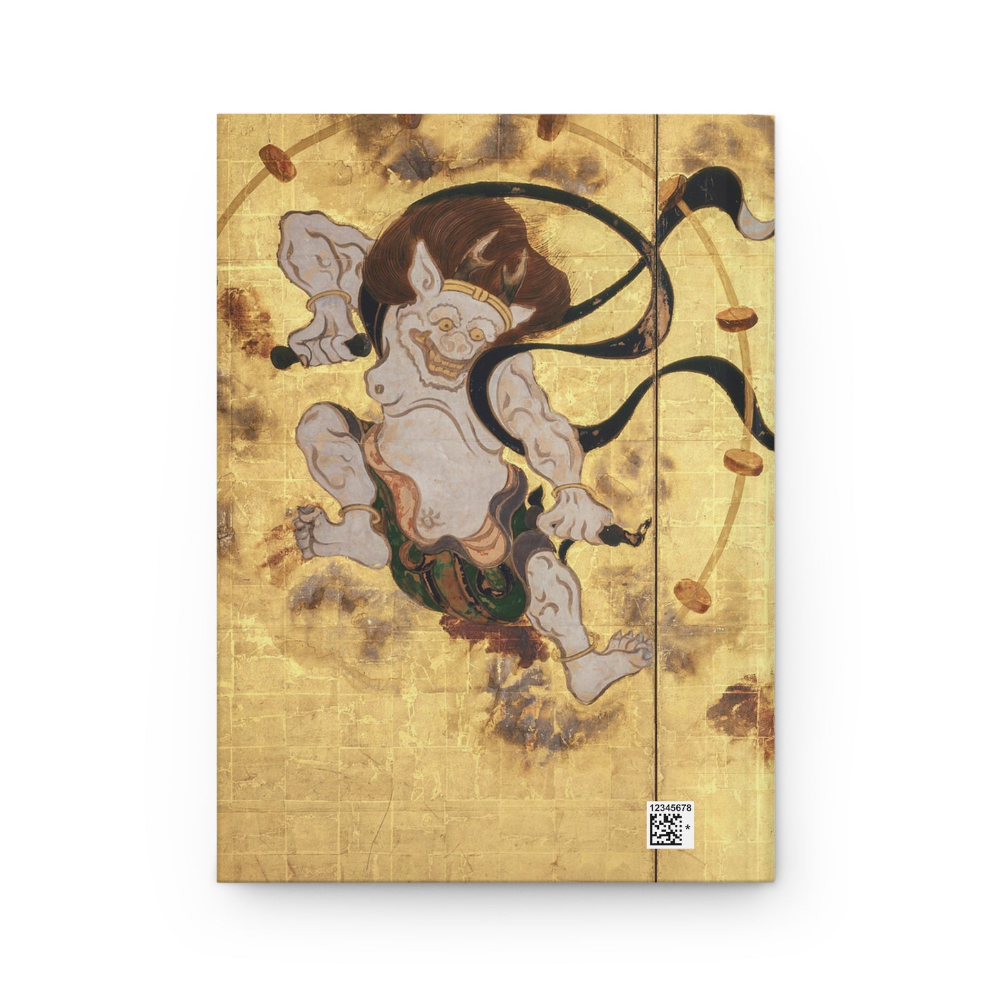 Tawaraya Sotatsu Fujin Raijin Japanese Art Hardcover Journal Matte - Vintage Gold Zen Gods Notebook | RHC 023 MU-NI Japan