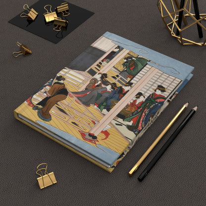 Utamaro Snow at Fukagawa Ukiyo-e Hardcover Journal Matte - Vintage Japanese Art Notebook Writing Diary | RHC 016 MU-NI Japan