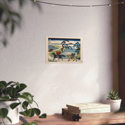 Hokusai | Sumida River Sekiya Art Print - Thirty-Six Views of Mount Fuji, Japanese Ukiyo-e Poster | RHC MU-NI Japan