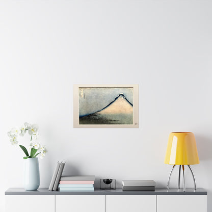 Hokusai Fuji at Clear Weather Ukiyo-e Poster - White Fuji Wall Art, 3D Framed Effect Print | RHC MU-NI Japan