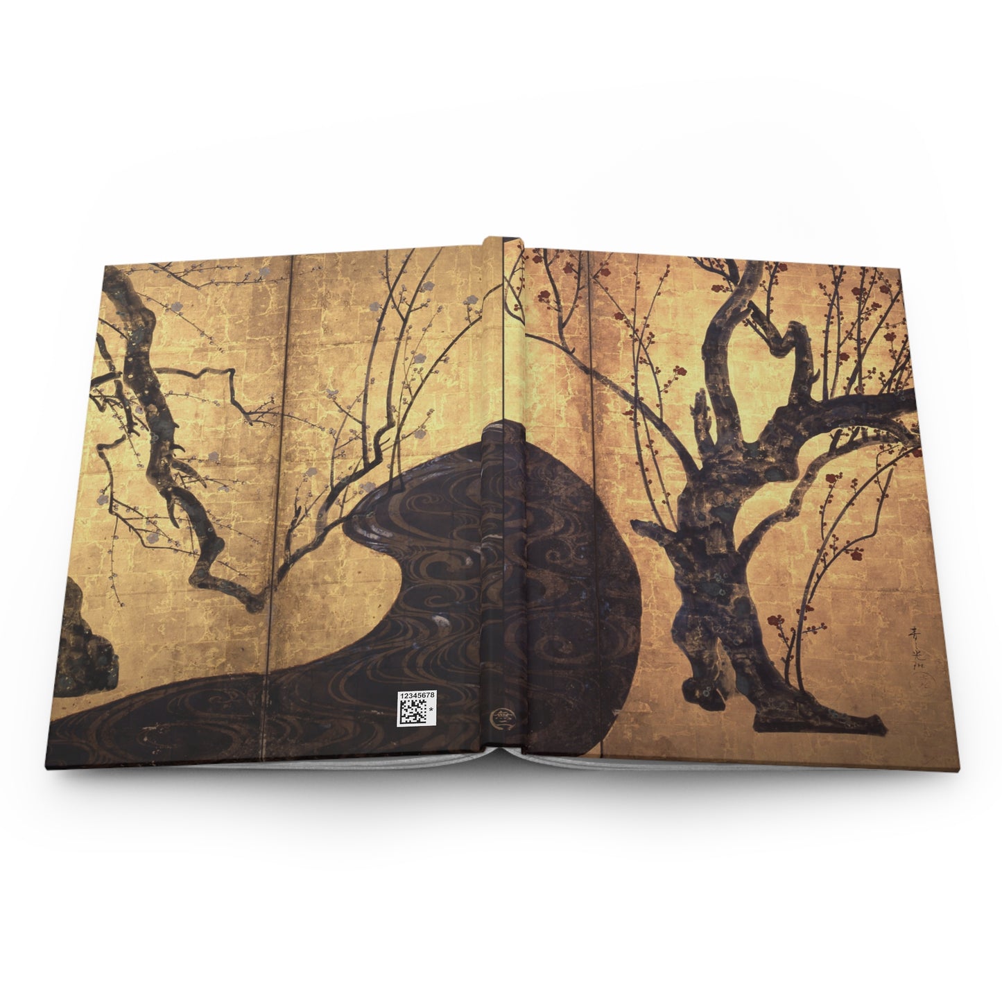 Ogata Korin Red White Plum Blossoms Rinpa Art Hardcover Journal Matte - Japanese Vintage Masterpiece Notebook | RHC 013 MU-NI Japan
