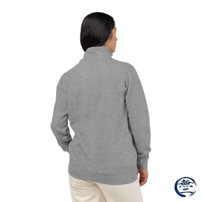 Naoe Kanetsugu Minimalist Kanji Love Samurai Unisex Fleece Pullover (Embroidery) | MU-NI Japan　　　