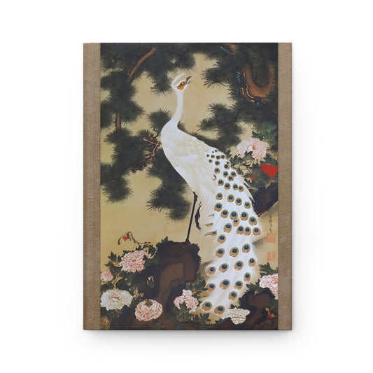Ito Jakuchu Peacock and Phoenix Japanese Art Hardcover Journal Matte - Vintage Ukiyo-e Writing Notebook | RHC 014 MU-NI Japan